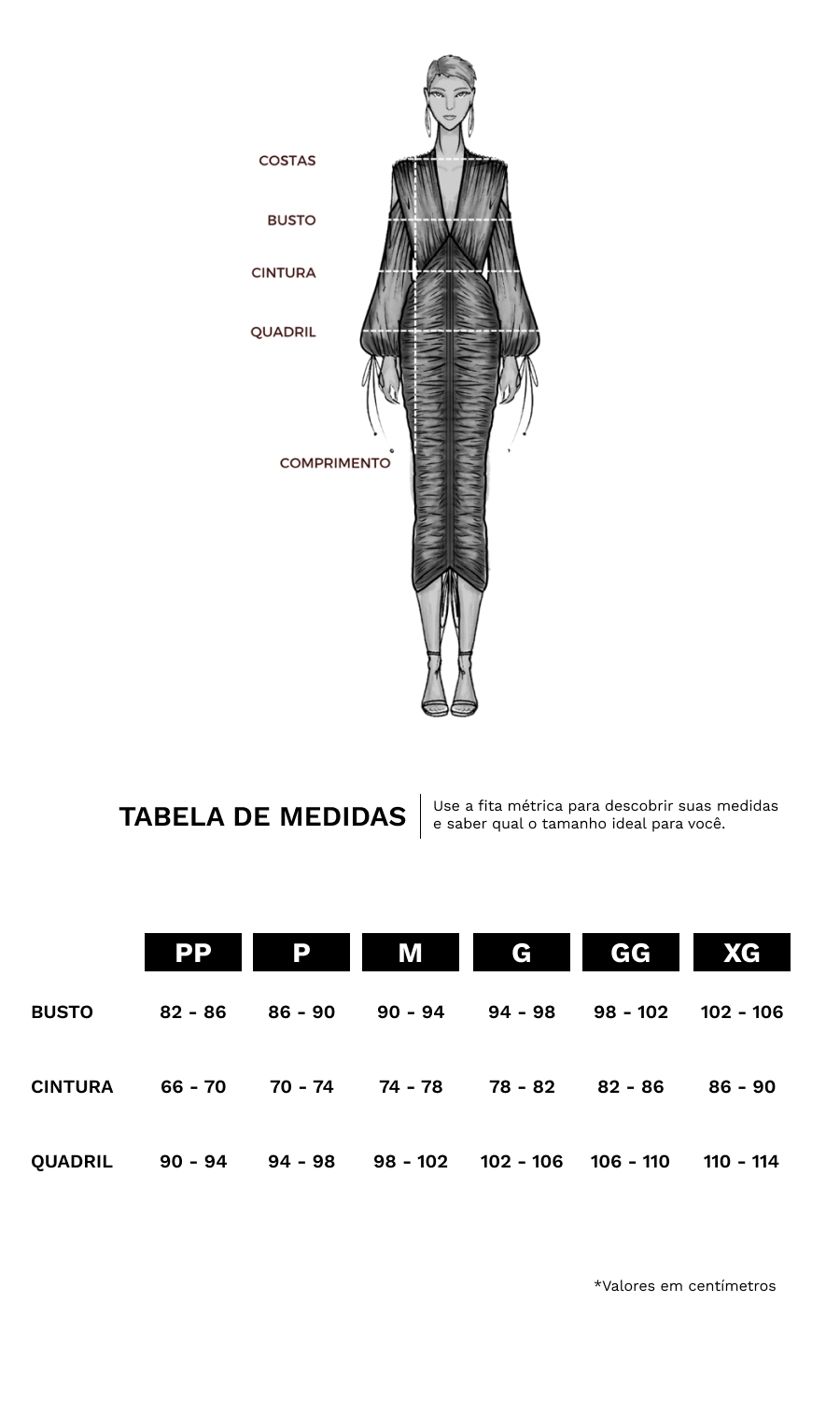 Tabela de Medidas